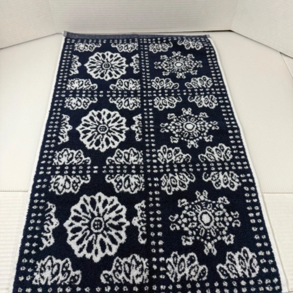 Wrangler 2 Bath Towels Set, NWT Blue Bandana Country Western